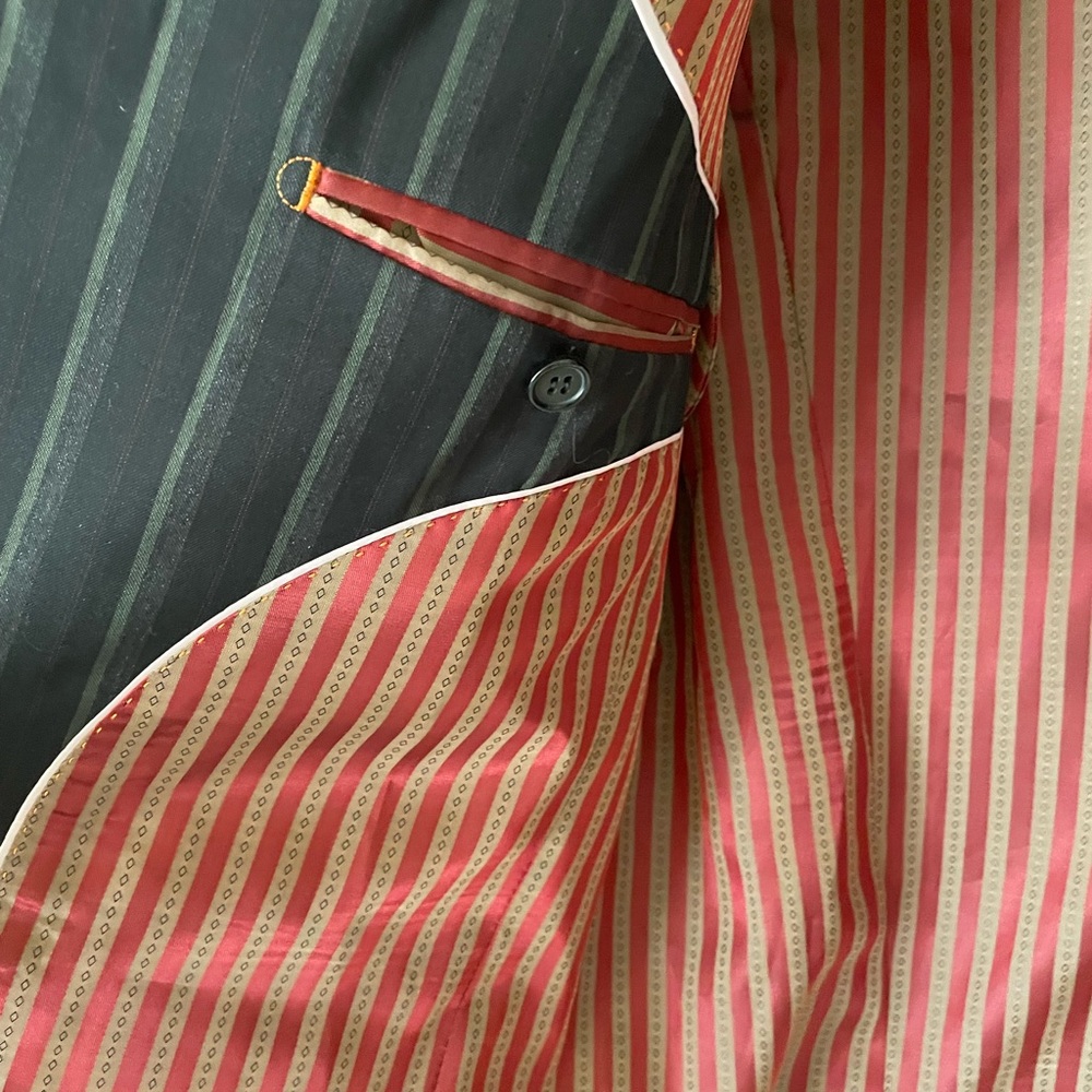 Valentino Red and Tan Striped Jacket - Picture 7 of 9